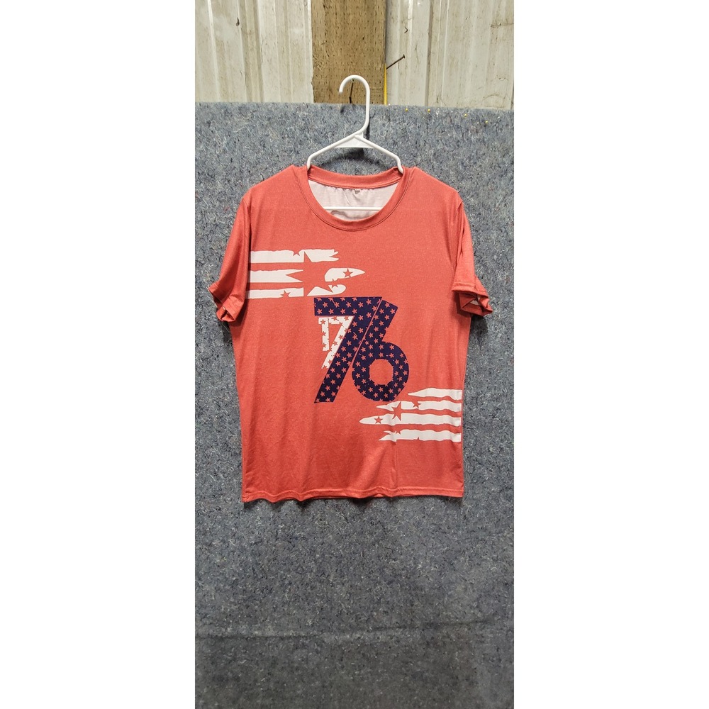 Pullover Red/White/Blue Light‎ Weight Shirt Size L